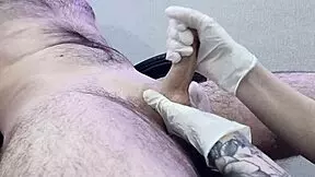 so this nurse is shaving the patient's groin area and it leads to a happy ending massage 😘