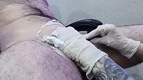 so this nurse is shaving the patient's groin area and it leads to a happy ending massage 😘