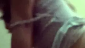 Big tits stepsister in dress gets bent over