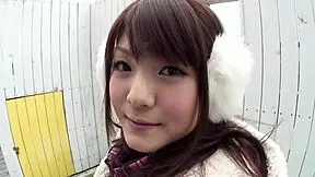 I feel so nervous yet excited watching this cute Asian teen try bondage with fingering and squirting from older guy