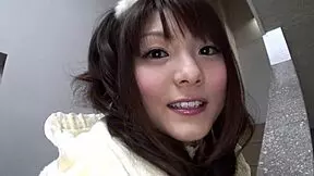 I feel so nervous yet excited watching this cute Asian teen try bondage with fingering and squirting from older guy