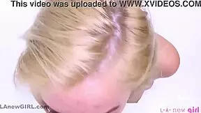 Hey, This Blonde Is Sucking Big Cock In The Studio! 😏