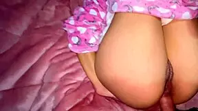 ay aaay, shake that tight ass, little latina babe fucked in the ass on bed