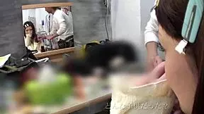 I feel so nervous yet excited watching this cute Asian teen try bondage with fingering and squirting from older guy