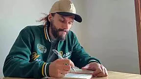 hottie in stockings tied and tickled outdoors