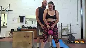 Spanish brunette Gigi Lust gets roughly banged by coach in doggystyle and deepthroat