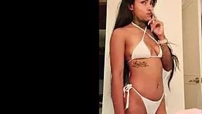 skinny colombian latina slut hints at first-time anal in steamy porn casting session