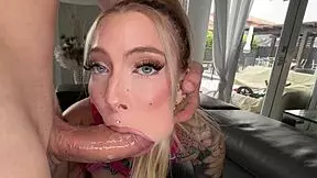 Hot Tattooed Stripper Locked Out, Fucked by Big Dick Neighbor!