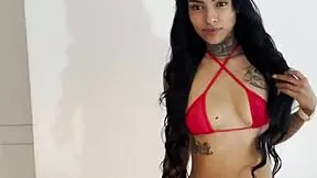 skinny colombian latina slut hints at first-time anal in steamy porn casting session