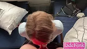 Cabin Girl Gets Fucked Hard by Handsome Stranger on Amtrak Train Ride