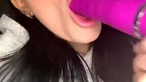 horny british girl masturbates with toy