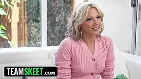 Cute Blonde Shoots First Porn