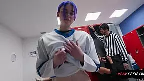 sneaky sex in locker room turns wild