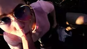 She Pulls Up Panties After Creampie in Park Outdoor Scene