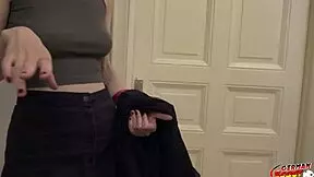 German scout picks up tall skinny french girl delfine dahlia for casting