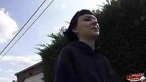 German scout picks up tall skinny french girl delfine dahlia for casting