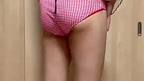 i uh tried on this cute outfit and uh played with my anal using buttplug in ponytail...