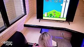 Stepsis bent over, pussy begging to be fucked.