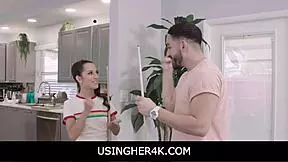 teen freya von doom in fantasy scene on pool table from usingher4k