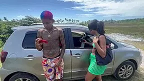 so these young crossdressers are out having group fun in public during the day