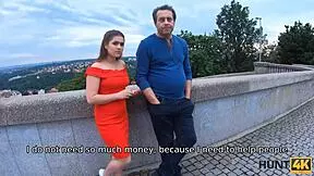 european brunette wife fucks for cash