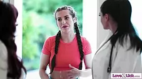 Wow, our tiny 18+ neighbor girl next door craves some intense pussy licking action!