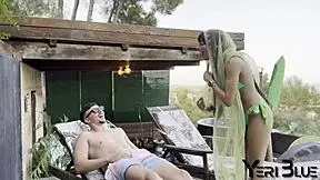 fucking muslim wife aaliyah yasin in hijab by the pool!