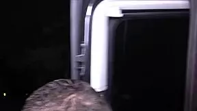 wild russian teen got deepthroat blowjob in taxi before cum on ass