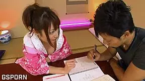 This 18 yo Japanese teen in kimono loves hot sex, wet blowjobs, and creampie rides. She gets bent over doggystyle with cunilingus and missionary too.