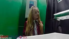 gloryhole teen student sucks cock