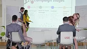 This just shows work life balance is totally a myth with freeuse teen scenarios everywhere.