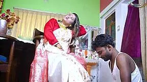 Desi mallu bhabi feels emotional during hardcore fuck with double penetration