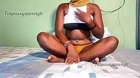 Preparing with ebony stepdaughter Miss Kiki