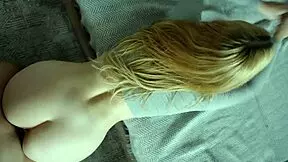 Stepsister puts aside book to suck monster cock