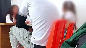 mexican teacher demands students' bodies for passing the extra exam in classroom