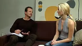 Fresh face Michaele bent over for ass pounding.