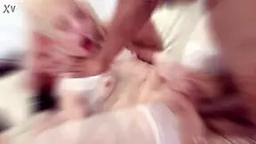 Petite redhead and blonde teens Kira Roller and Anna Rey take balls deep anal with squirting fisting ass to mouth gaping and manhandling.