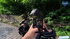 Fake Photographer Convinced Big-Ass Blonde Teen to Fuck After Bike Shoot with Intense Oral Face Fucking Bent Over Cum Swallow