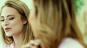 Two Rival Sororities Clash and Settle Differences with a Steamy Lesbian Foursome Featuring Licking Masturbation and Face Sitting in College Dorm