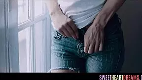 Glamcore teen pussylicking lesbian milf with small tits