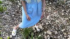 helped cute stranger on street and fucked her skinny body that day