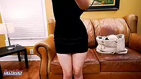 curvy short-haired Nikki P starts by rimming and sucking that hard cock, then bends over for a deep doggystyle banging until the facial cumshot