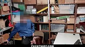 I got punished by the burglar in the garage with blowjob and doggystyle fucking