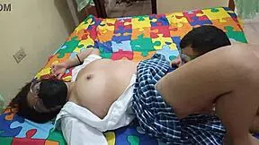 i asked the old cleaning woman to wear a students suit for my fantasy