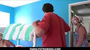 Young Blonde Teen Seduces Step-Dad After Step-Mom Trouble.