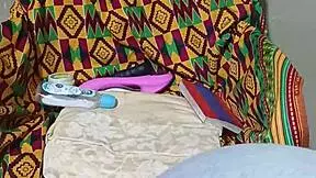 That petite ghanian bitch enjoys solo masturbation and tight anal.