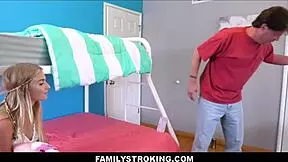 Young Blonde Teen Seduces Step-Dad After Step-Mom Trouble.