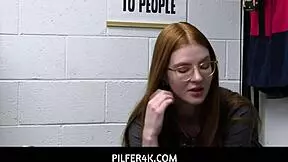 Pilfer4k - Nerdy Ginger Uses Pussy To Escape Trouble - Jane Rogers