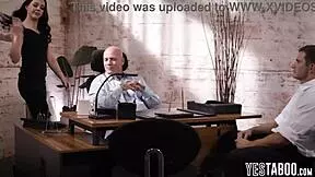 i watched the mature stud rail the milf secretary and share her.