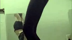 cass performs solo dancing in teen striptease.